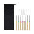 Marshmallow Roasting Sticks Extendable BBQ Forks for Campfire Barbecue Fun 8PCS