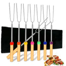 Marshmallow Roasting Sticks Extendable BBQ Forks for Campfire Barbecue Fun 8PCS