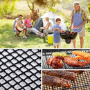 3/6/10PCS Non-Stick BBQ Grill Mat Mesh Liner Cooking Barbecue Sheet Baking Pad - 40X30cm-10PCS