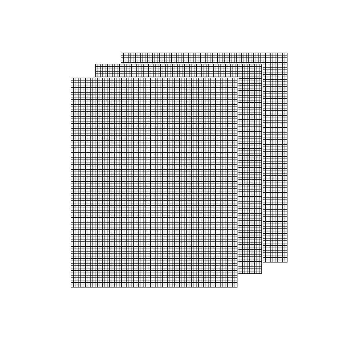 3/6/10PCS Non-Stick BBQ Grill Mat Mesh Liner Cooking Barbecue Sheet Baking Pad - 40X30cm-3PCS