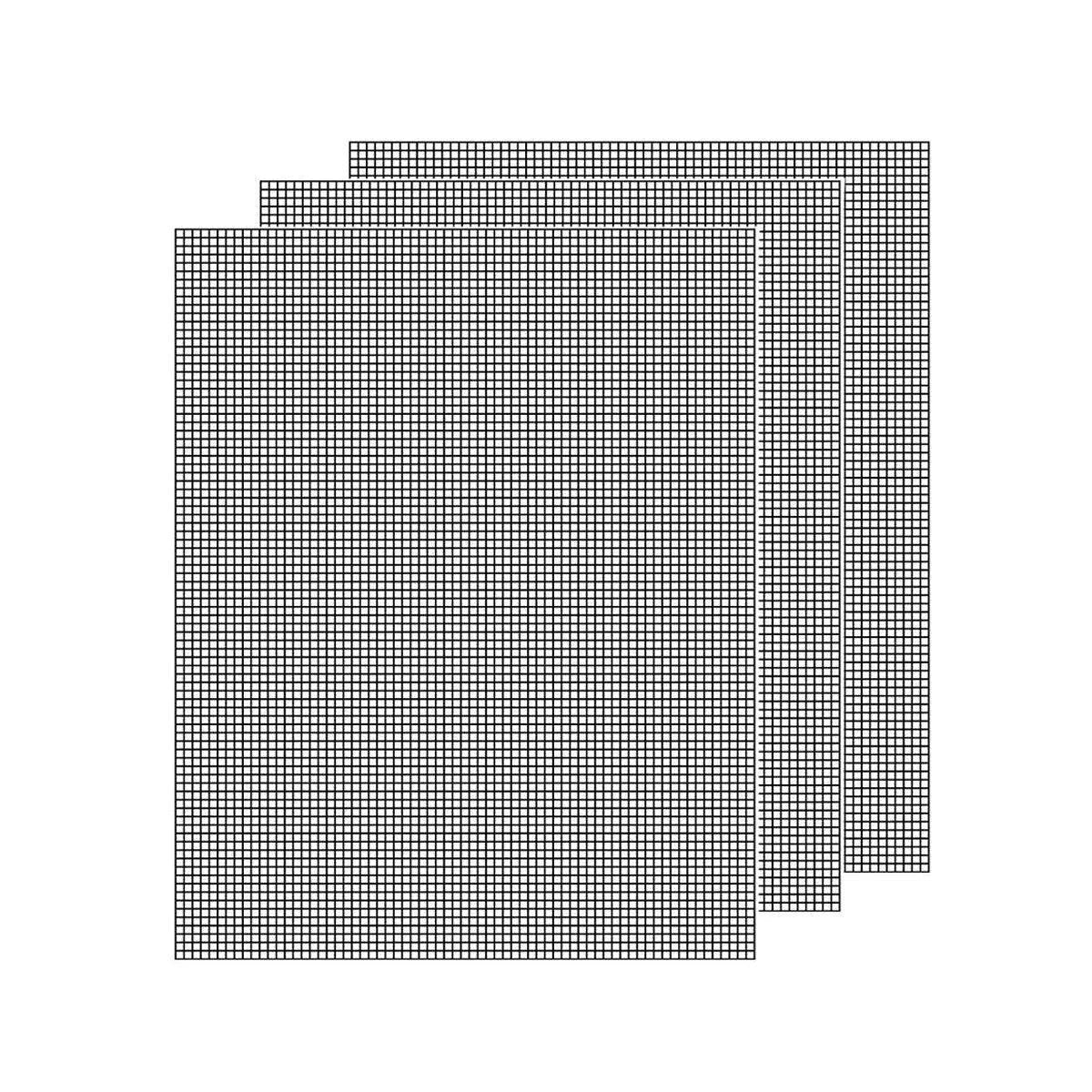 3/6/10PCS Non-Stick BBQ Grill Mat Mesh Liner Cooking Barbecue Sheet Baking Pad - 42X36cm-3PCS