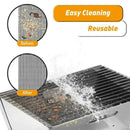 3/6/10PCS Non-Stick BBQ Grill Mat Mesh Liner Cooking Barbecue Sheet Baking Pad - 42X36cm-3PCS