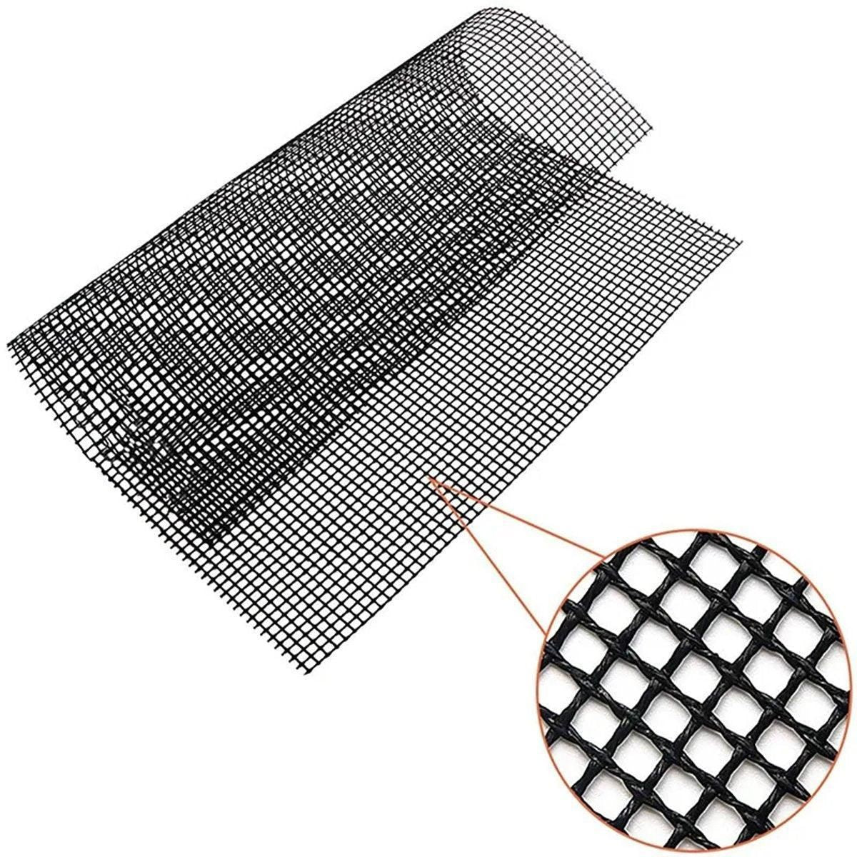 3/6/10PCS Non-Stick BBQ Grill Mat Mesh Liner Cooking Barbecue Sheet Baking Pad - 42X36cm-3PCS