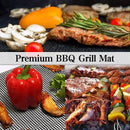 3/6/10PCS Non-Stick BBQ Grill Mat Mesh Liner Cooking Barbecue Sheet Baking Pad - 42X36cm-3PCS