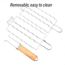 Portable Sausage Grill Net BBQ Tool Hot Dog Grill Holder Cooking Basket BBQ Rack