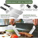 17 Piece BBQ Grill Tools Set Outdoor Barbecue Spatula Shovel Stainless Steel Kit