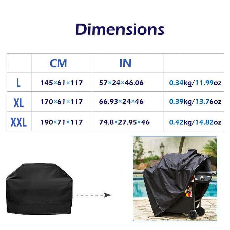 Waterproof Bbq Cover Heavy Duty Rain Gas Barbeque Smoker Grill Protector L/XL/XXL - XL