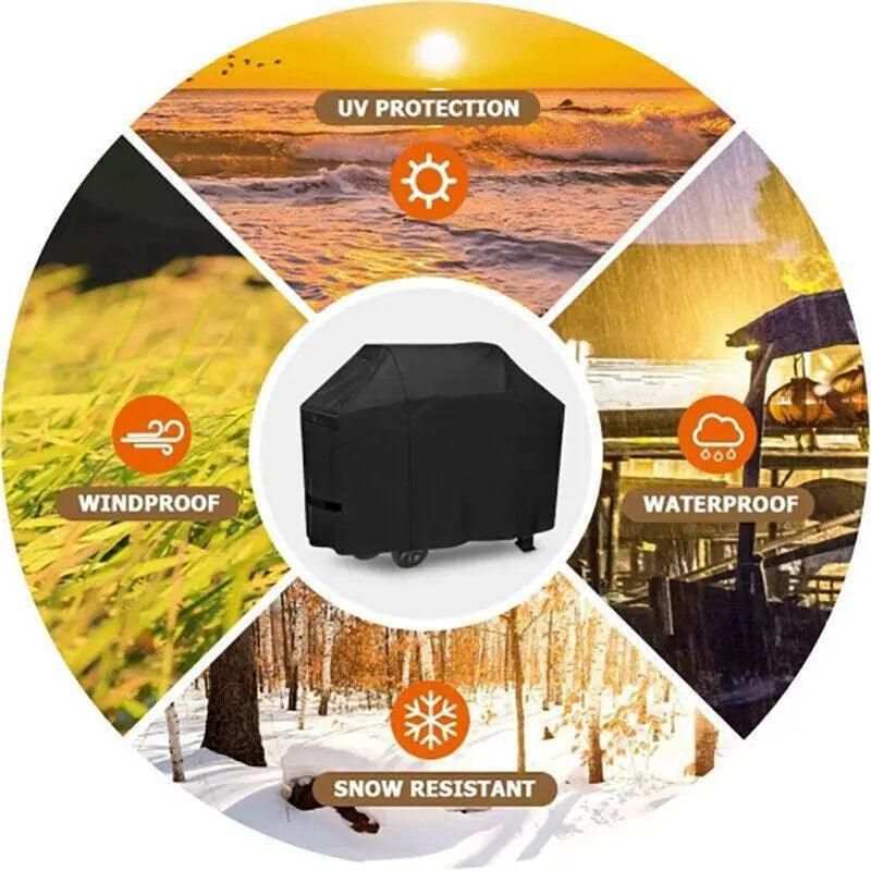 Waterproof Bbq Cover Heavy Duty Rain Gas Barbeque Smoker Grill Protector L/XL/XXL - XL