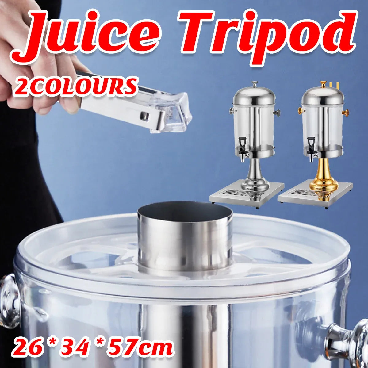 8L Stainless Steel Juice Dispenser Cold Beverage Coffee Milk Tea Machine - Silver