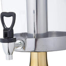 8L Stainless Steel Juice Dispenser Cold Beverage Coffee Milk Tea Machine - Silver