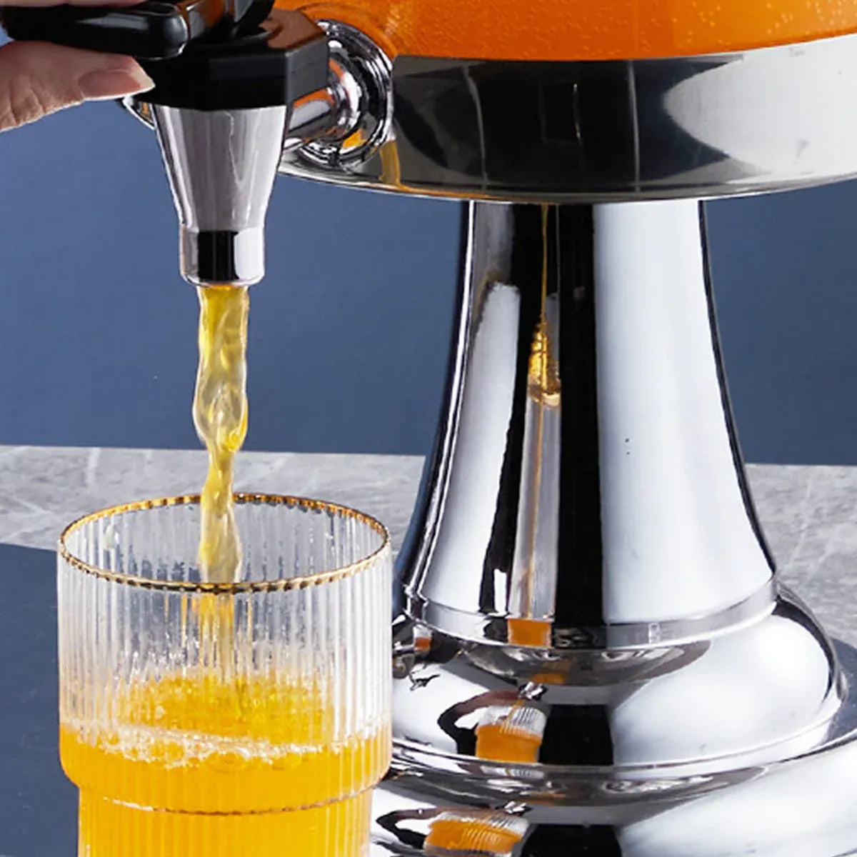8L Stainless Steel Juice Dispenser Cold Beverage Coffee Milk Tea Machine - Silver