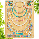 Wooden Beading Board DIY Bracelet Anklet String Design Bead Decoration Plate