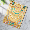 Wooden Beading Board DIY Bracelet Anklet String Design Bead Decoration Plate
