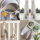414pcs DIY Beading Kit Round Wooden Beads Set Craft Jewelry Supplies Home Decor