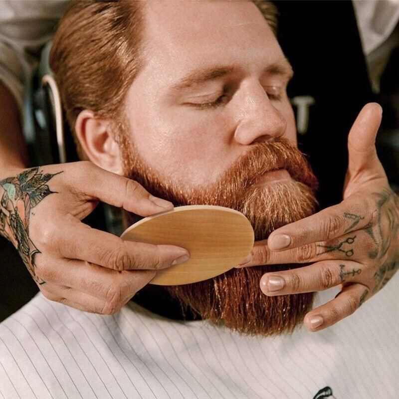 Boar Bristle Beard Brush & Wooden Comb Kit Beard Care Kit L Beard Grooming Kit
