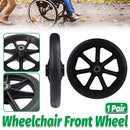 2PCS 8 Inch Wheelchair Front Wheels with Bearings Solid Replacement Wheels