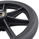 2PCS 8 Inch Wheelchair Front Wheels with Bearings Solid Replacement Wheels