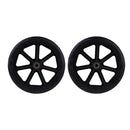2PCS 8 Inch Wheelchair Front Wheels with Bearings Solid Replacement Wheels