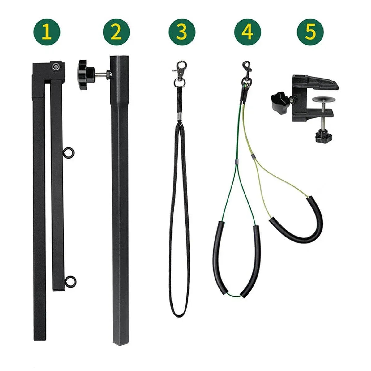 Adjustable Pet Grooming Arm with Clamp for Dog Cat Bath Table Bracket Clamp