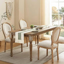 Cotton Linen Table Runner with Knot Tassel Bed End Towel Long Tablecloth Mat - Beige