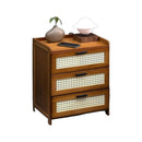 3-Layer Drawer Bedroom Nightstand Large Storage Stable Structure Space Saving