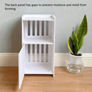 Home Storage Cabinet Nightstand with Drawer and Shelf for Bedroom Living Room