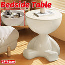 Plastic Bedside Table Sofa End Table Storage Rack Movable Coffee Table Mini Bear