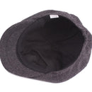 8 Panels Newsboy Flat Cap Peaky Blinders Baker Golf Driving Boy Mens Beret Hat - Dark Grey