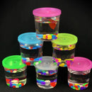 20pcs Mini Betta Fish Cup with Lid Portable Small Plastic Jellyfish Tank Cup