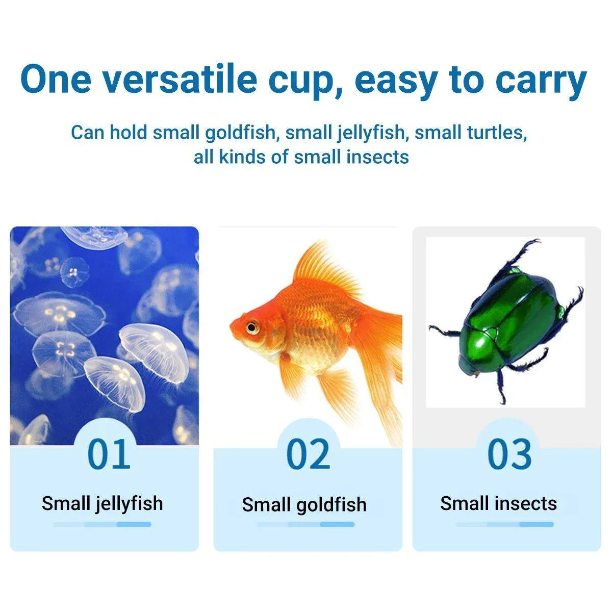 20pcs Mini Betta Fish Cup with Lid Portable Small Plastic Jellyfish Tank Cup