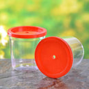 20pcs Mini Betta Fish Cup with Lid Portable Small Plastic Jellyfish Tank Cup
