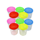 20pcs Mini Betta Fish Cup with Lid Portable Small Plastic Jellyfish Tank Cup