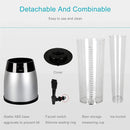 2.5L Beer Tower Beverage Dispenser Clear for Bar Party Home KTV Drink Serving - Black
