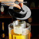 2.5L Beer Tower Beverage Dispenser Clear for Bar Party Home KTV Drink Serving - Black