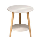 Minimalist Small Double Layer Sofa Side Table Compact Living Room End Table