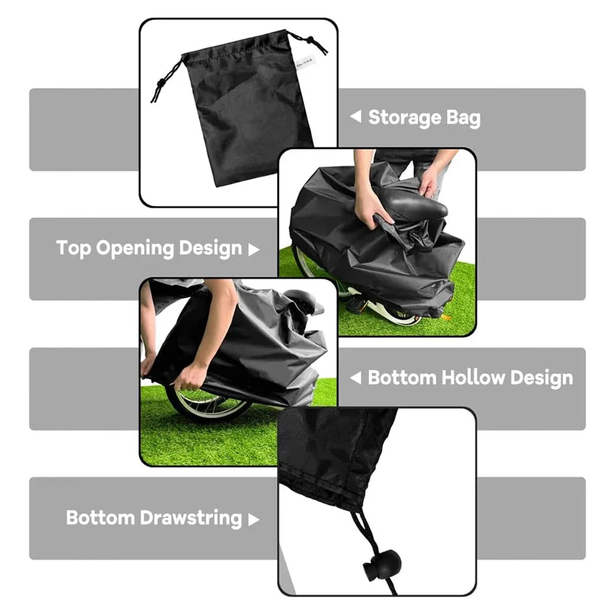 Portable Mountain Road Folding Bike Carry Bag Waterproof For Travel Storage - For Folding Bike