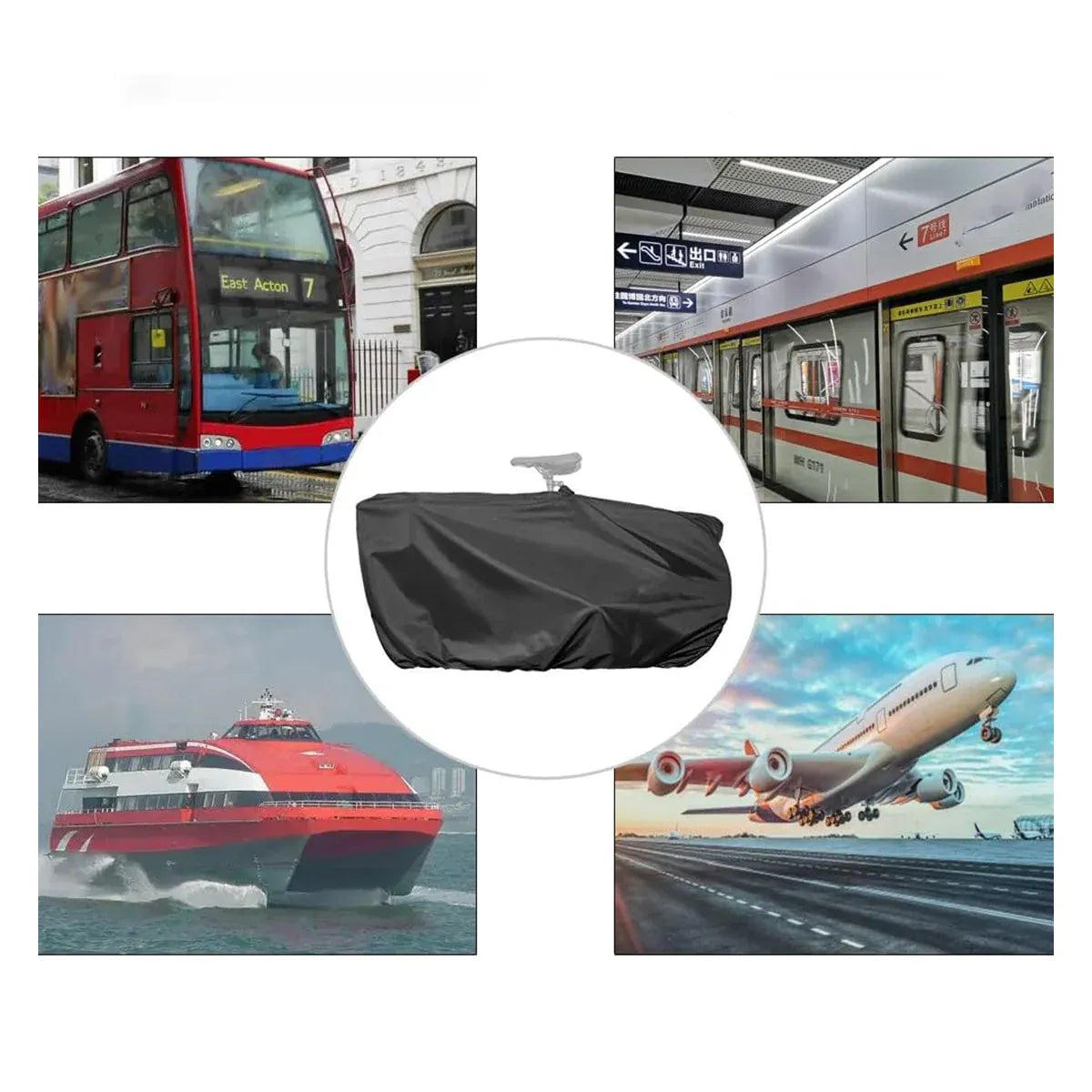 Portable Mountain Road Folding Bike Carry Bag Waterproof For Travel Storage - For Folding Bike