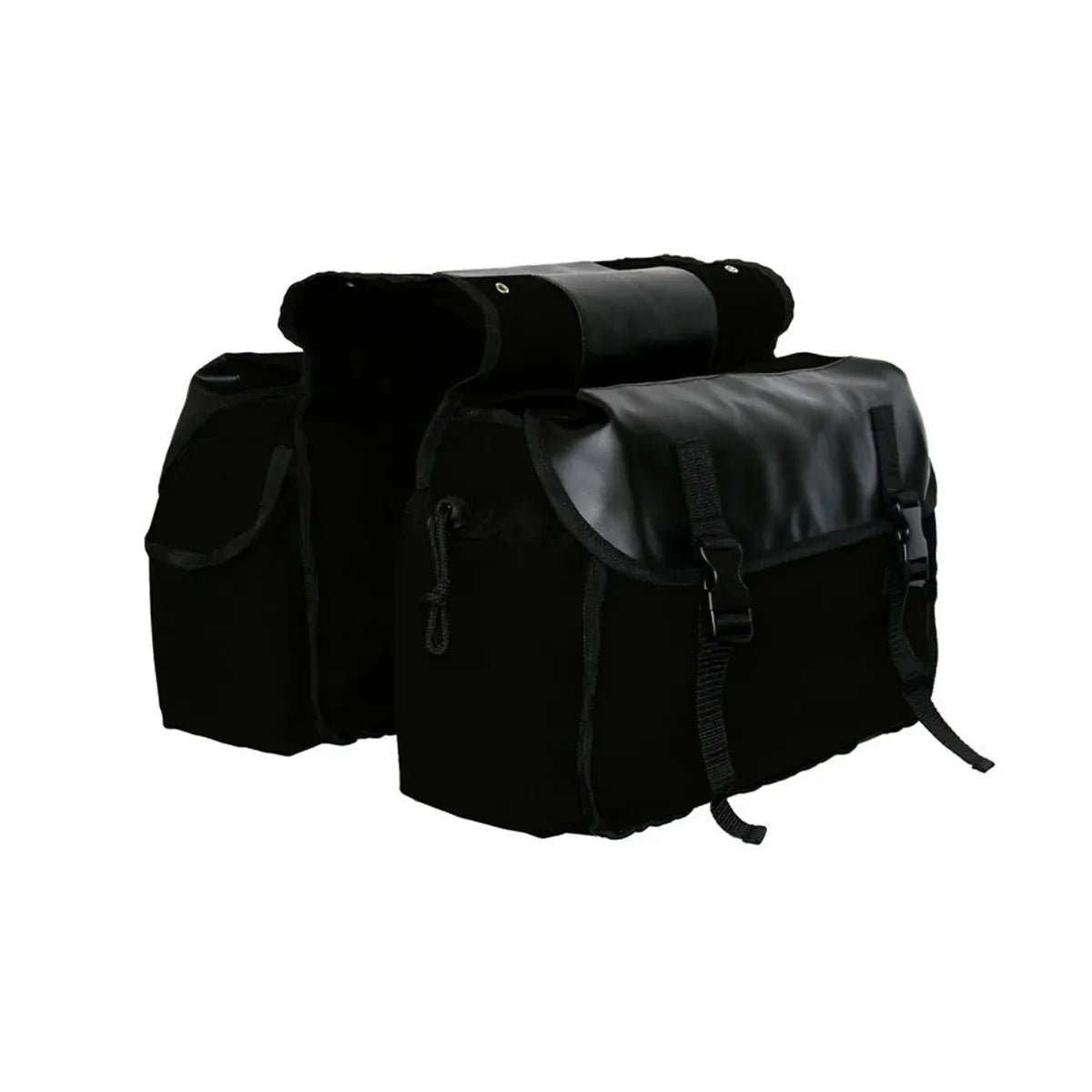 Bike Bag Motorbike Touring Saddle Bag Durable Canvas Bike Bicycle Rear Seat Bag