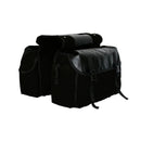 Bike Bag Motorbike Touring Saddle Bag Durable Canvas Bike Bicycle Rear Seat Bag