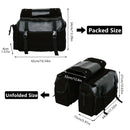 Bike Bag Motorbike Touring Saddle Bag Durable Canvas Bike Bicycle Rear Seat Bag