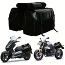 Bike Bag Motorbike Touring Saddle Bag Durable Canvas Bike Bicycle Rear Seat Bag