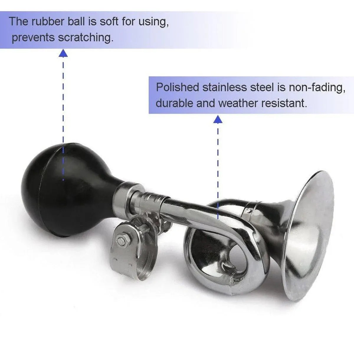 Bicycle Air Horn Loud Squeeze Bulb Trumpet for Cycling and Outdoor Use