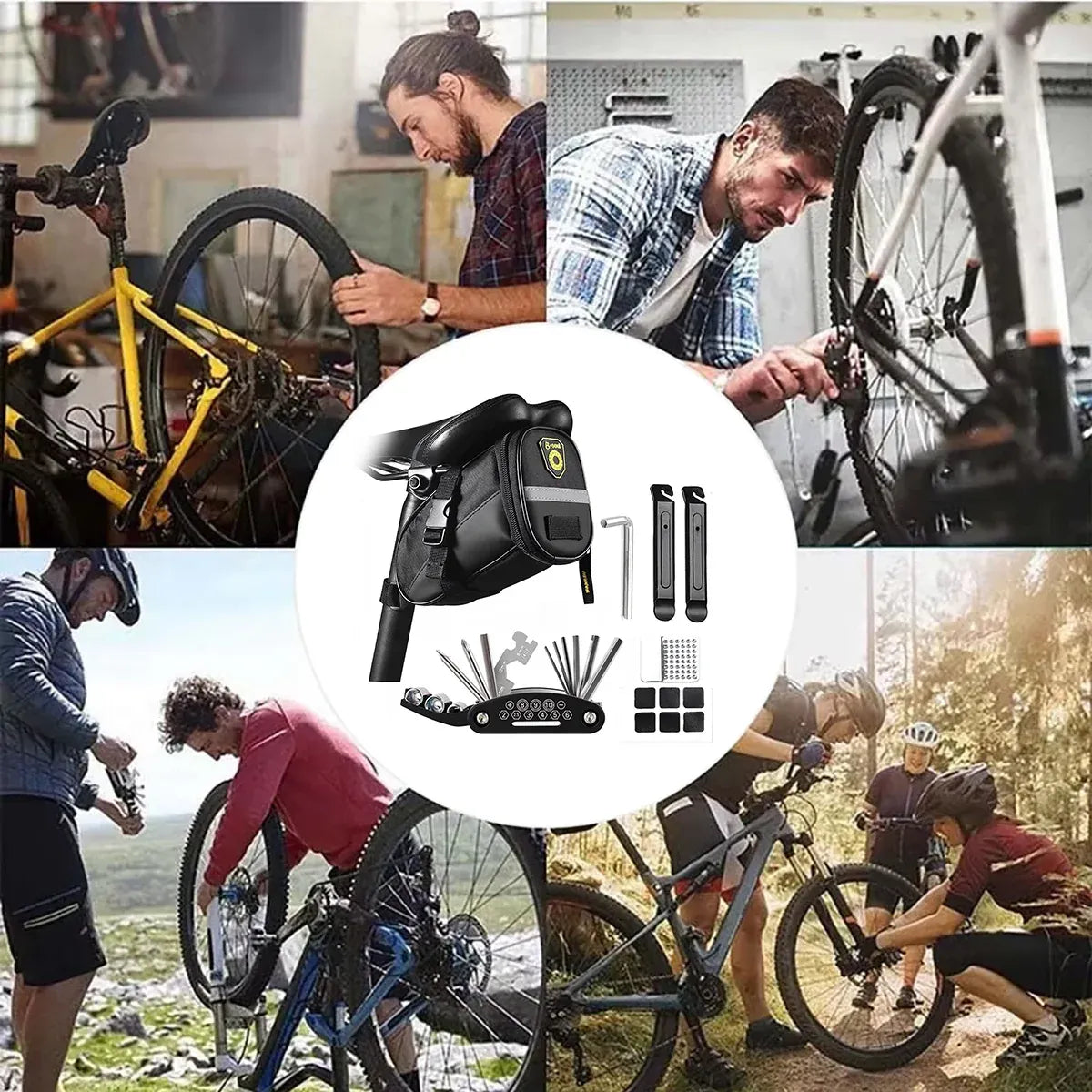 6pcs Bike Repair Kits Cycling Tool Set Bicycle Maintenance Tools Bicycly Kit