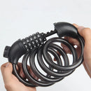 5 Digit Combination Bike Cable Lock 1.2m x 12mm with Mount Bracket