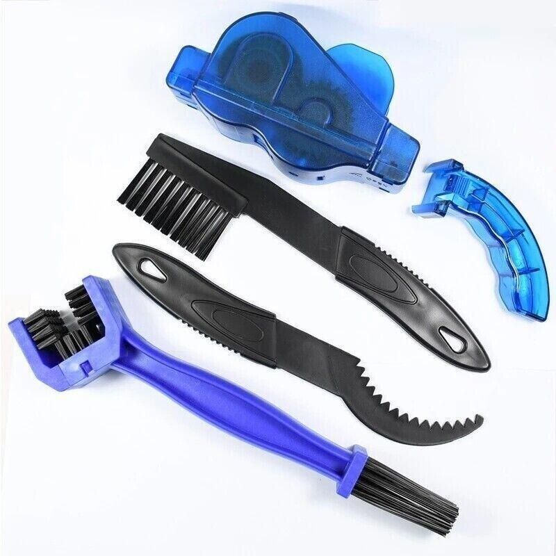 Bicycle Chain Cleaner Bike Wash Tool Cycling Scrubber Wheel Cleaning Brushes