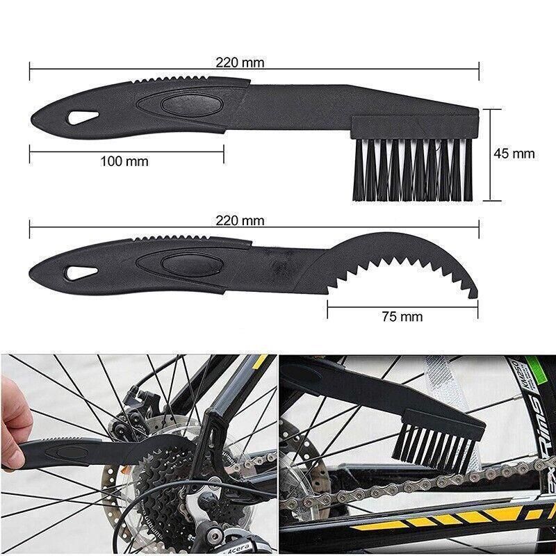 Bicycle Chain Cleaner Bike Wash Tool Cycling Scrubber Wheel Cleaning Brushes
