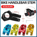 MTB Mountain Bike Handlebar Stem 31.8mm Aluminium Alloy Short Stem Cycling Part - Blue