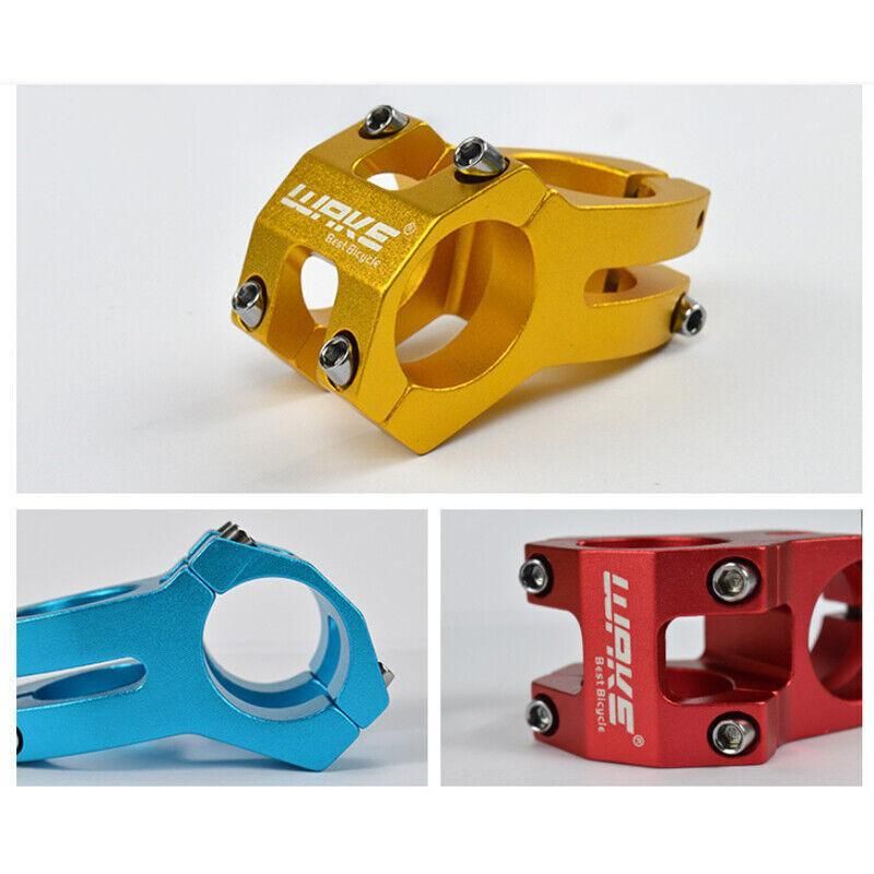 MTB Mountain Bike Handlebar Stem 31.8mm Aluminium Alloy Short Stem Cycling Part - Blue