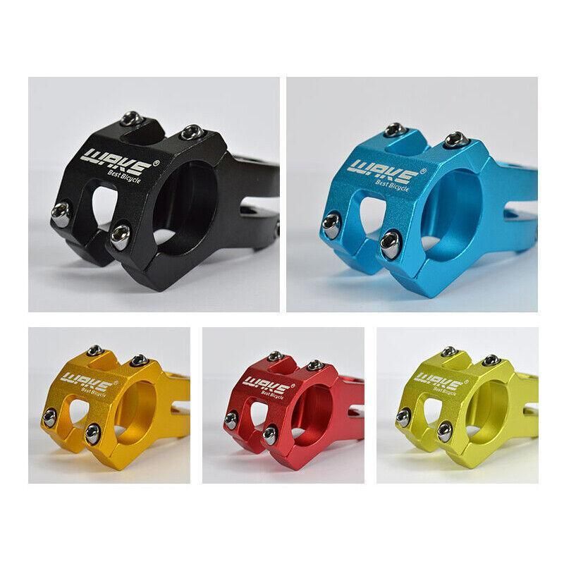 MTB Mountain Bike Handlebar Stem 31.8mm Aluminium Alloy Short Stem Cycling Part - Blue