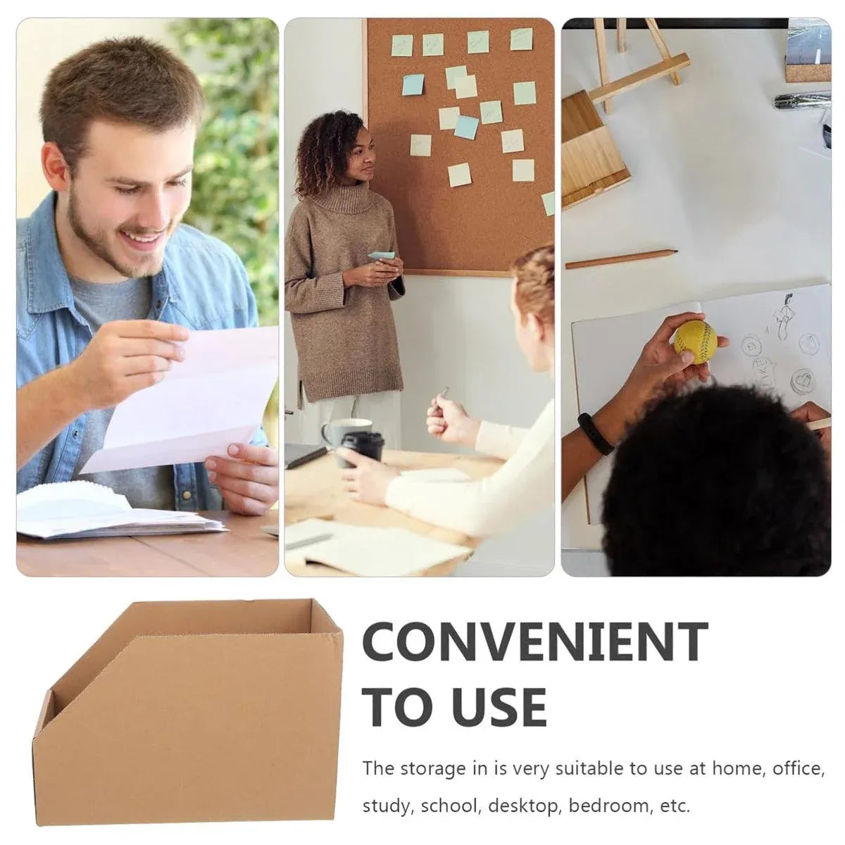 10pcs Slanted Display Boxes for Sorting Organising Storage Containers Organizer - 40cm x 18cm x 22cm